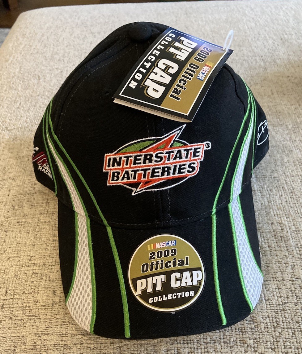 Kyle Busch # 18 Hat. Interstate Batteries, Black, Adj. Back, Joe Gibbs Racing