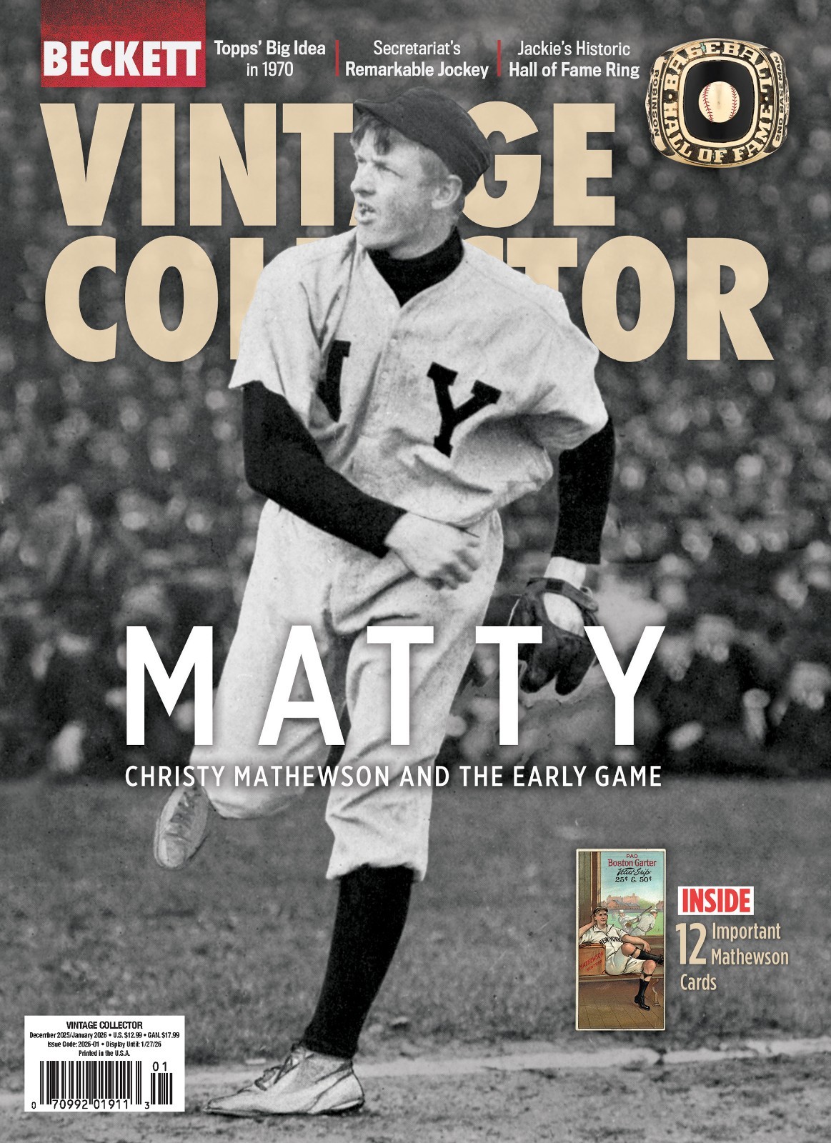 New FEB/MAR 2026 Beckett VINTAGE COLLECTOR Price Guide Maga w/LEW ALCINDER