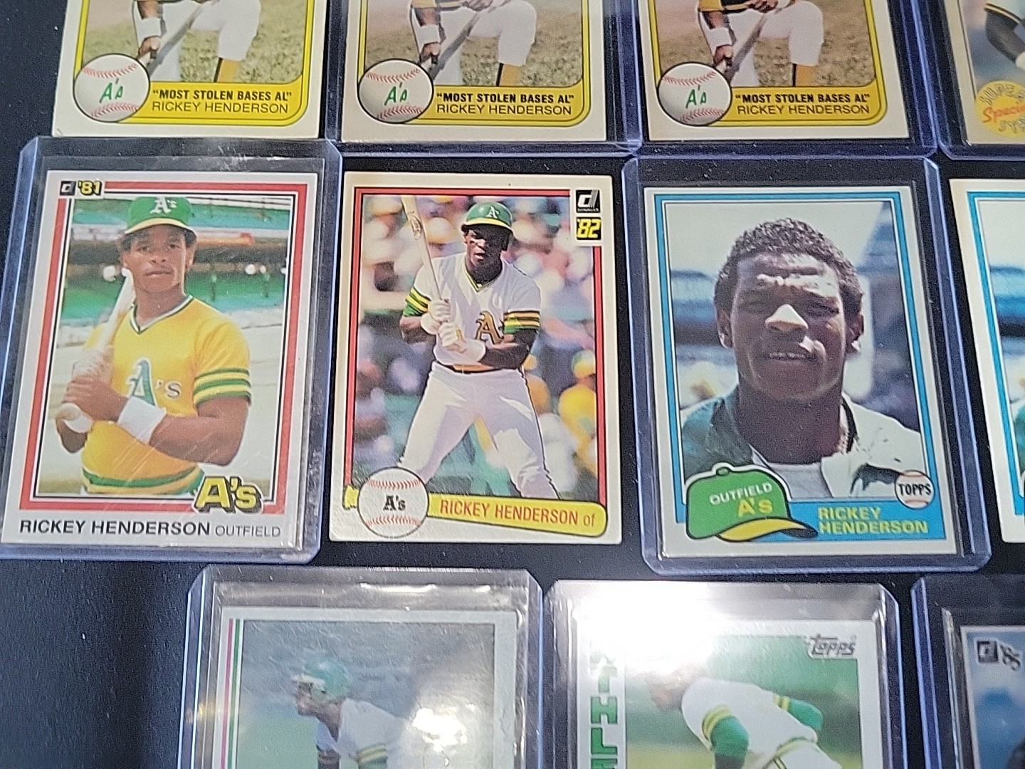 ⚾️Lot Of (14) Rickey Henderson From 1981-1994 Oakland A’s No dings or Creases⚾️