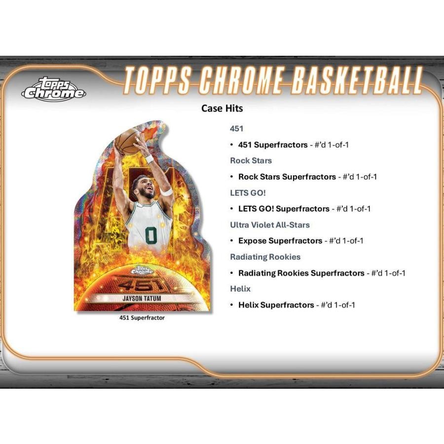 2024/25 Topps Chrome Basketball Hobby Box Factory Sealed