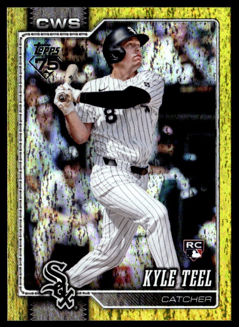 2026 Topps #201 Kyle Teel Yellow Rainbow Foil #/399