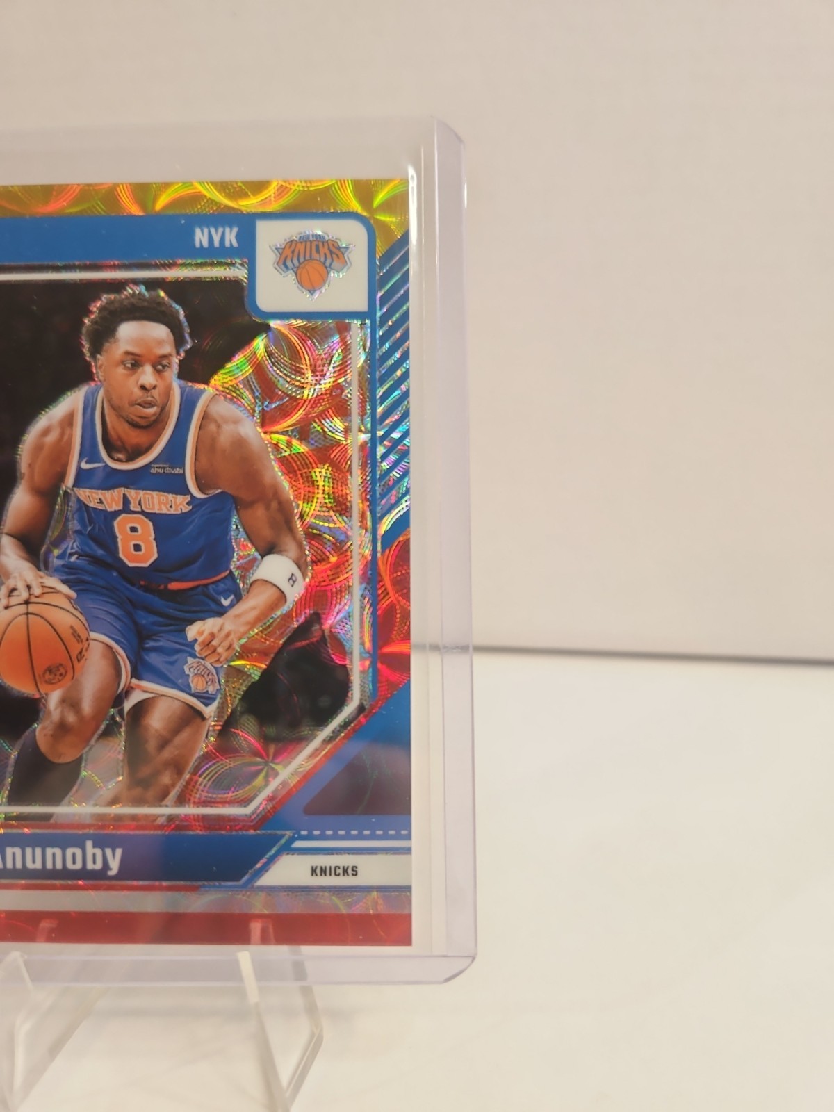 2024-25 Panini Donruss Optic – OG Anunoby #51 International Red & Gold 30/99