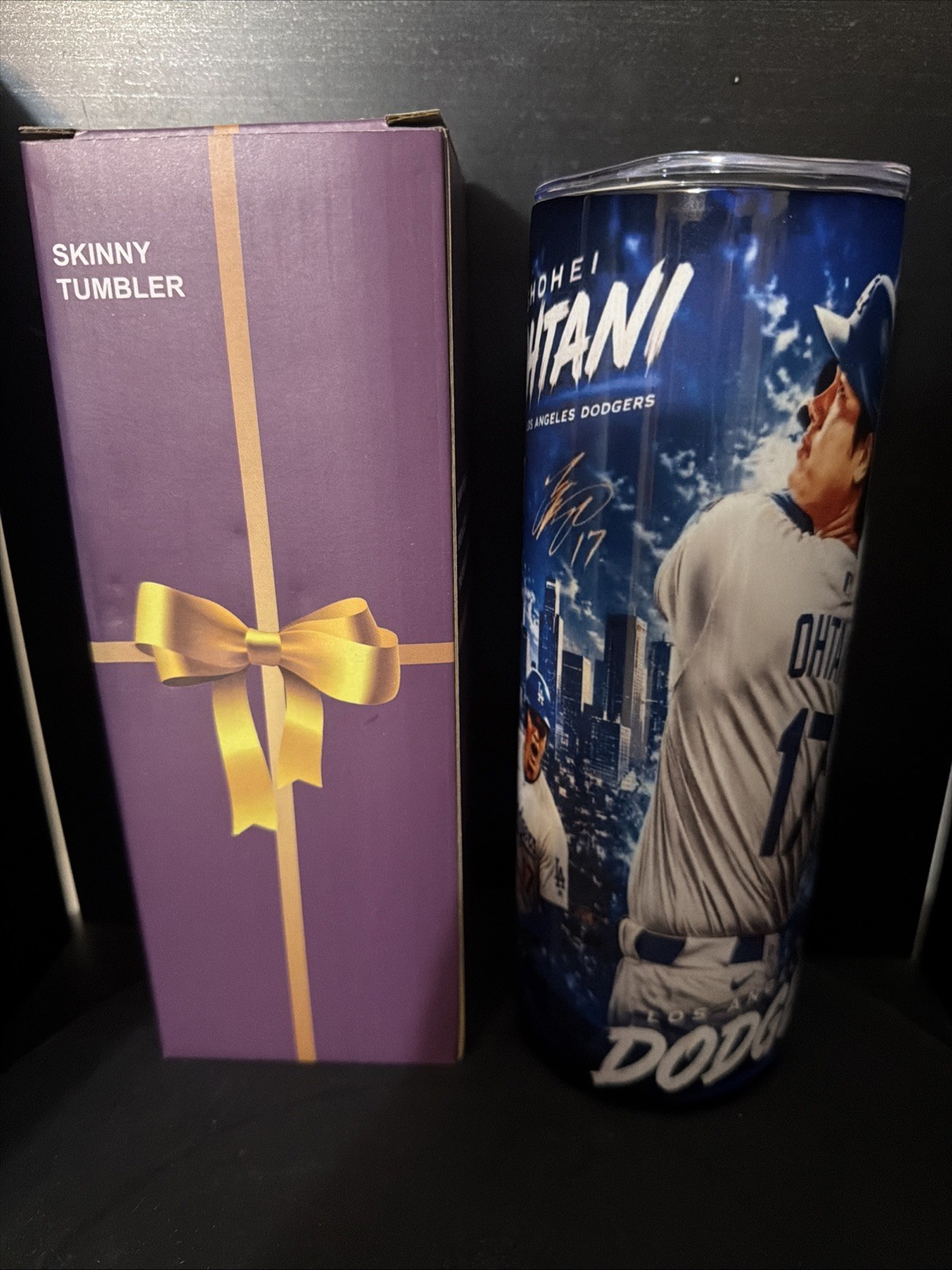 Shohei Ohtani Dodgers 20oz Tumbler With Box Lid And Straw