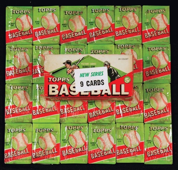1952 Unopened Card Chase Box-21 Pack, + Auto + 2 Cards From The 1950/60’s
