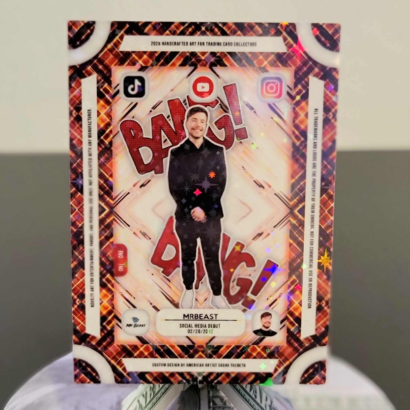 MrBeast 📹 1/1 Custom Hobby Card
