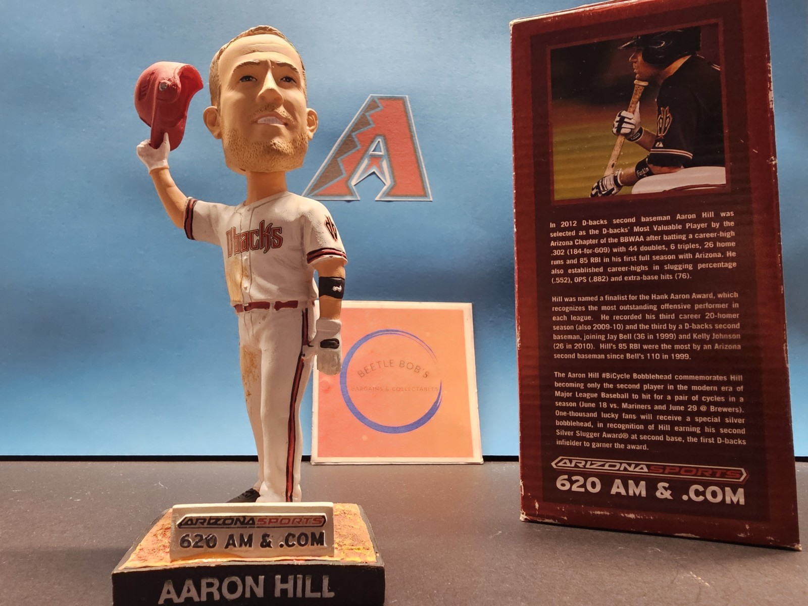 Aaron Hill Arizona Diamondbacks MLB 2013 SGA Bobblehead NIB BiCycle