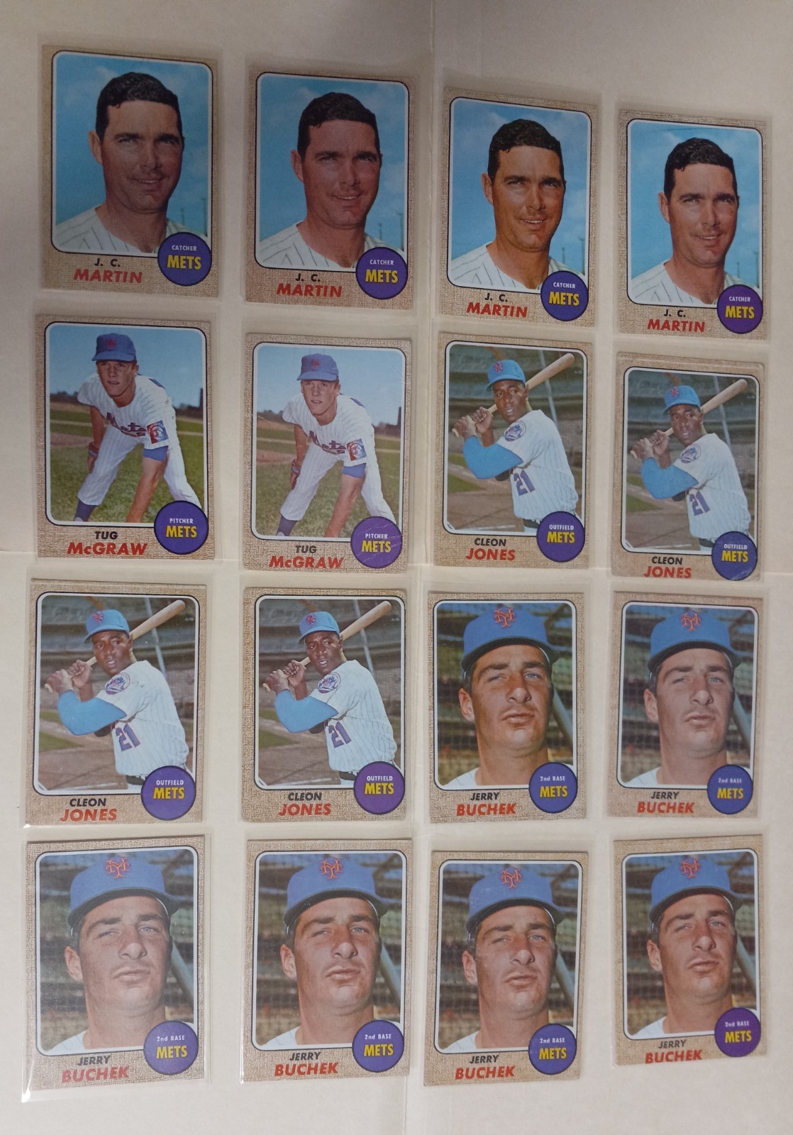 1968 New York Mets Baseball Cards – 95 Cards Total – All Mets