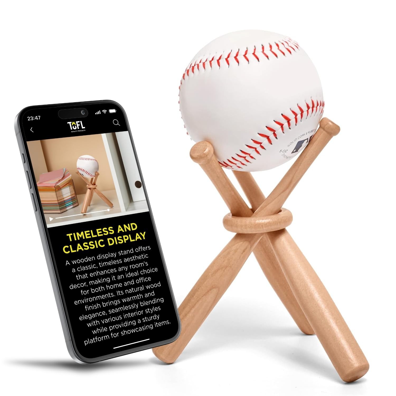 TOFL Put Your Baseball on Display: Get a Stand to Show Off Your Collection!