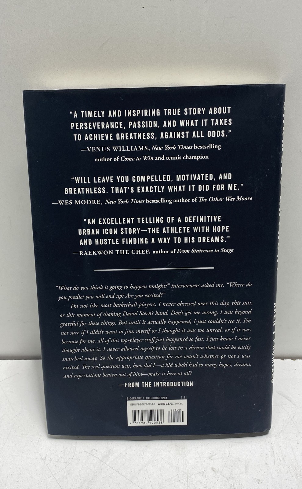 Carmelo Anthony Where Tomorrows Aren’t Promised Signed Edition Hardcover Memoir