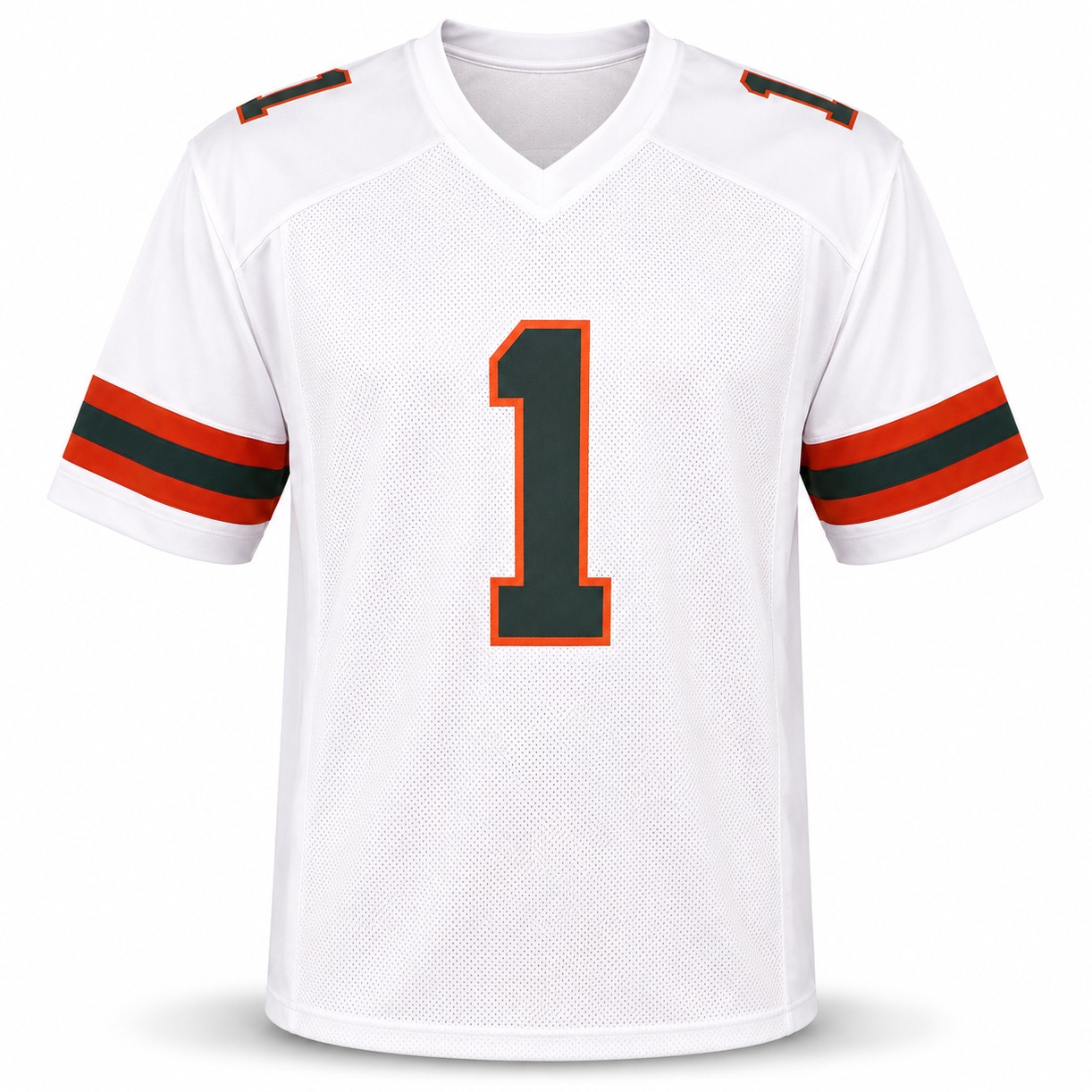 Miami Hurricanes Malachi Toney Signed White Jersey JSA Witness