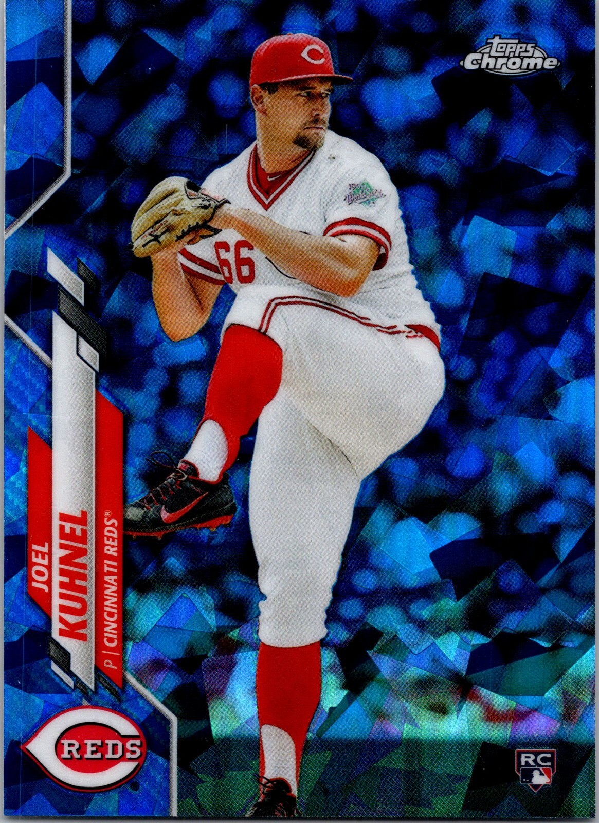 2020 TOPPS CHROME SAPPHIRE REFRACTOR U-281 JOEL KUHNEL ROOKIE CINCINNATI REDS
