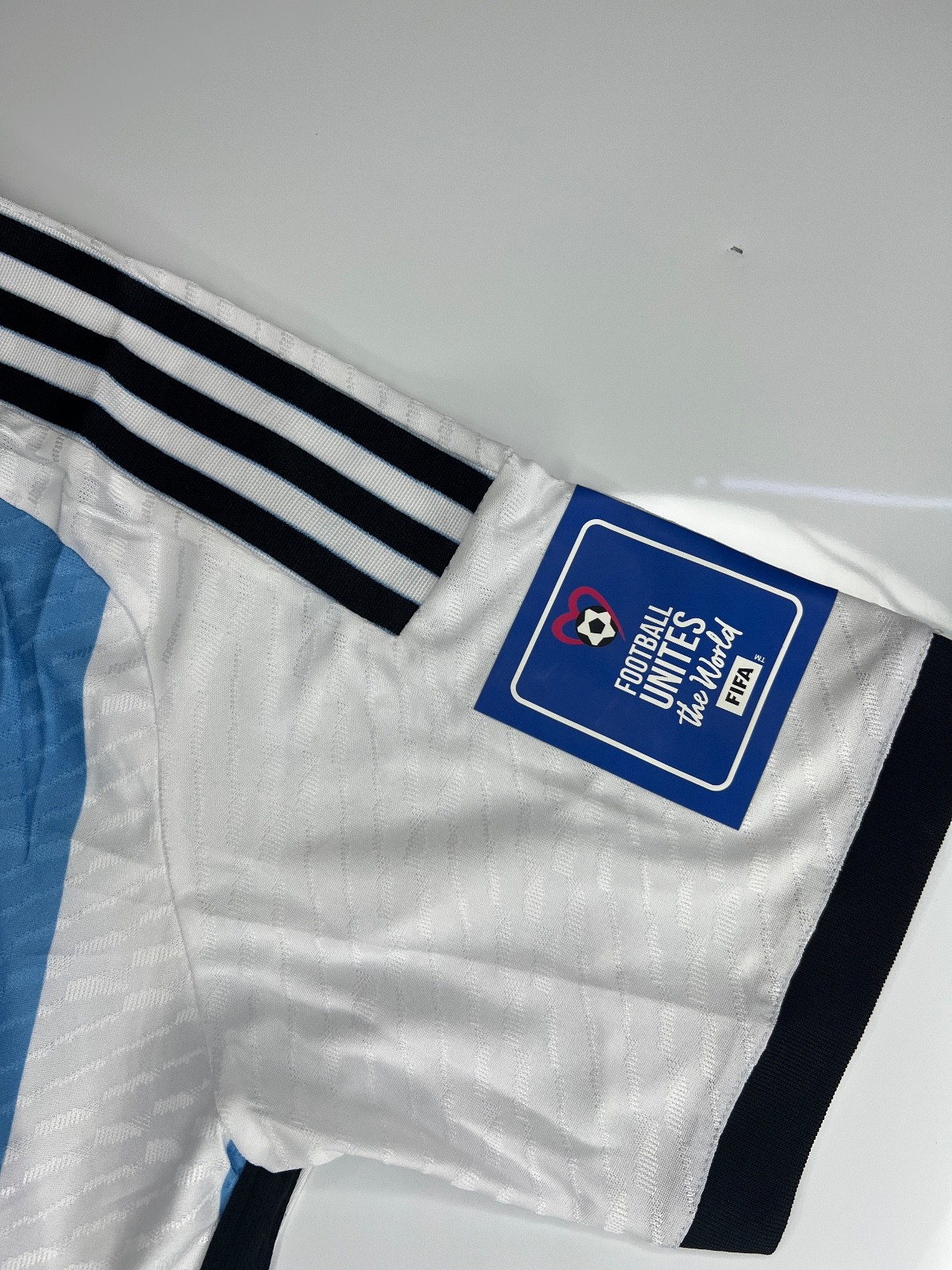 Lionel Messi SIGNED Argentina Final Game WORLD Cup Home Jersey+ COA