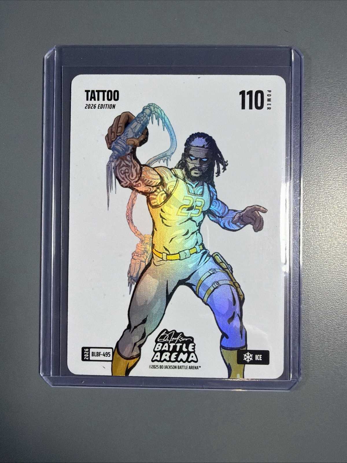 Fernando Tatis Jr. Bo Jackson Battle Arena Tattoo Blizzard Battlefoil Ice
