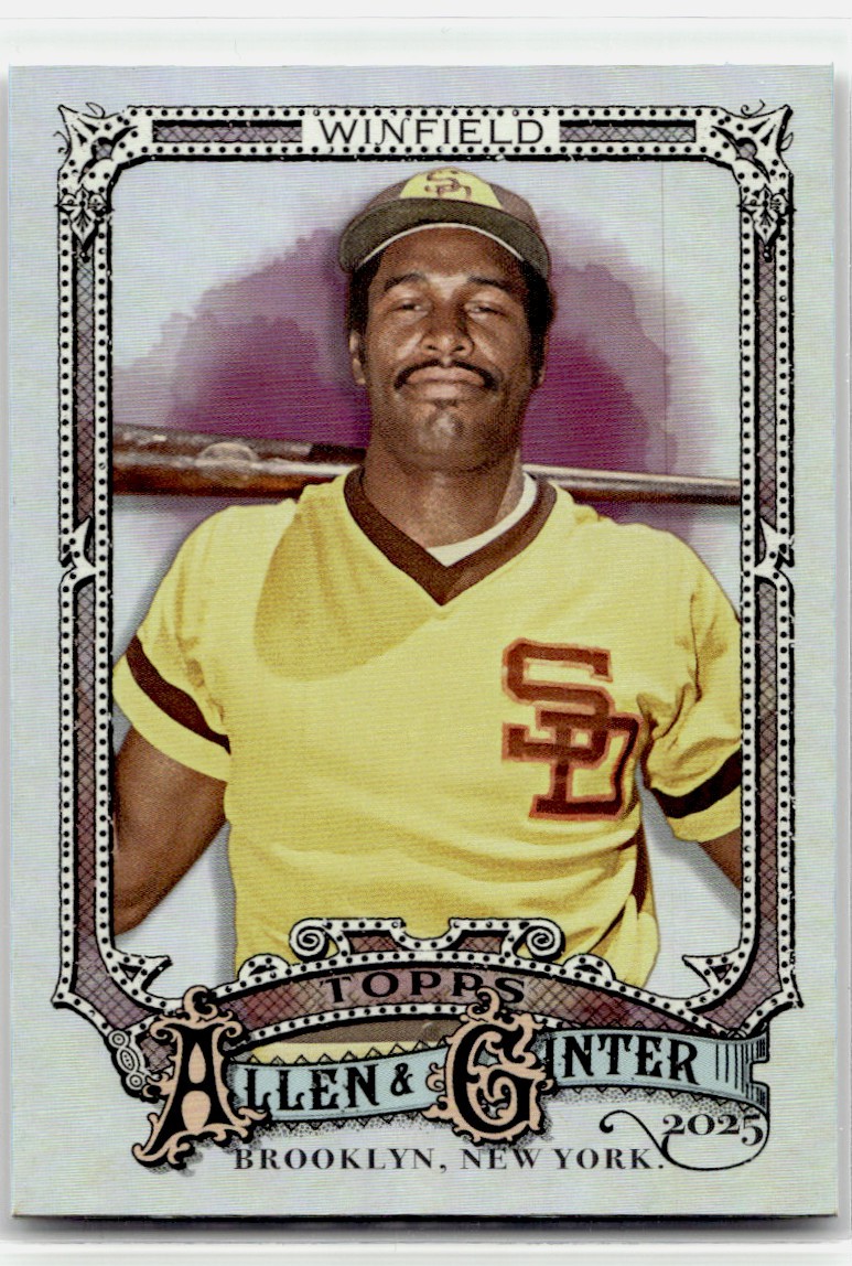 2025 Topps Allen & Ginter Dave Winfield San Diego Padres #151 Chrome Refractor