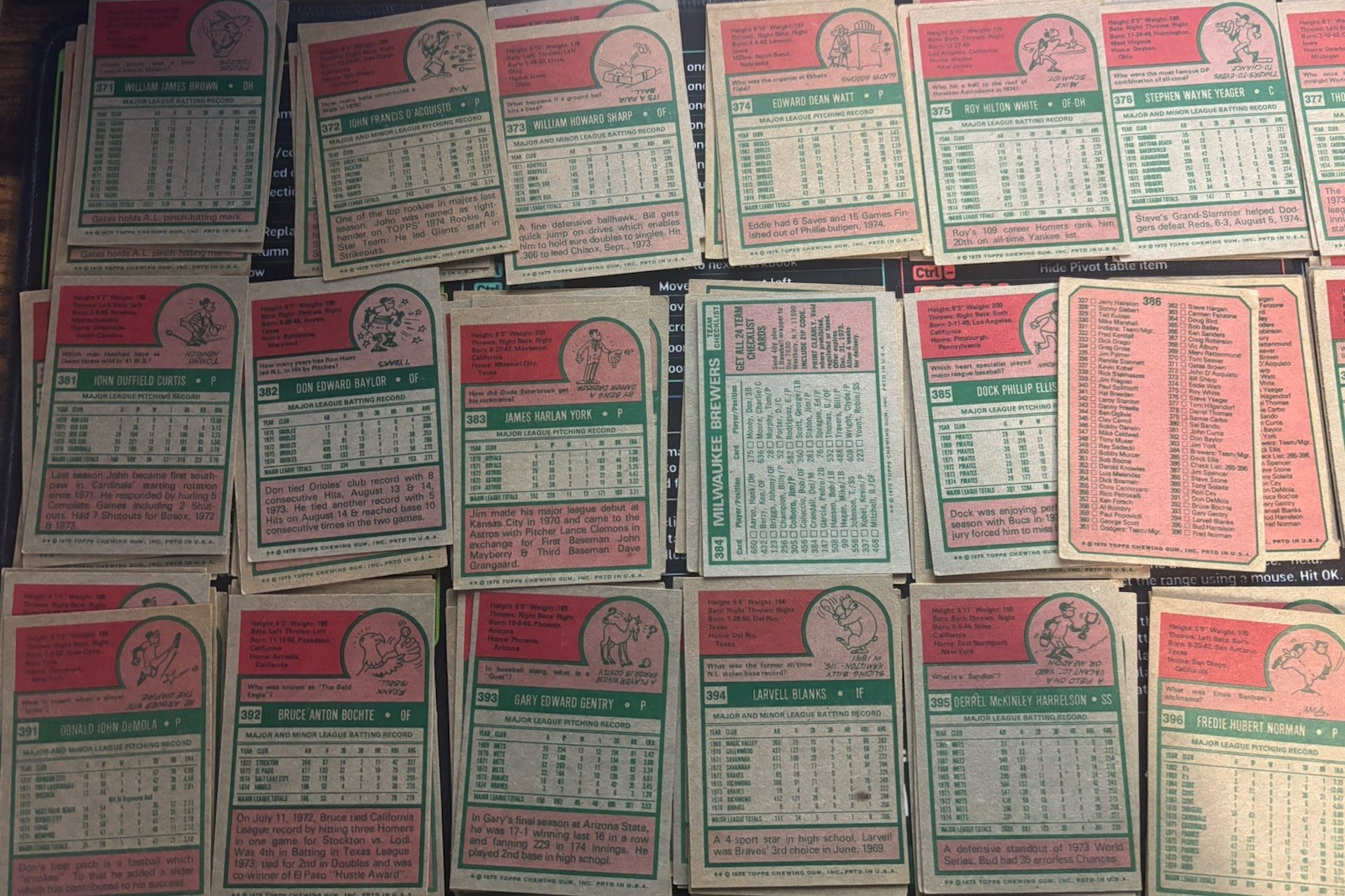 1975 Topps Baseball U-Pick #201-400 VG+ Free Shipping on 3+ Items!