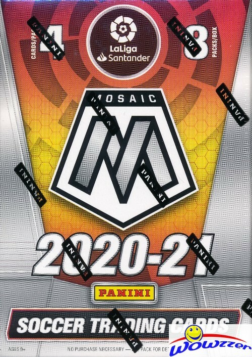 2020/21 Panini Mosaic LA LIGA Soccer EXCLUSIVE Factory Sealed 8 Pk Blaster Box