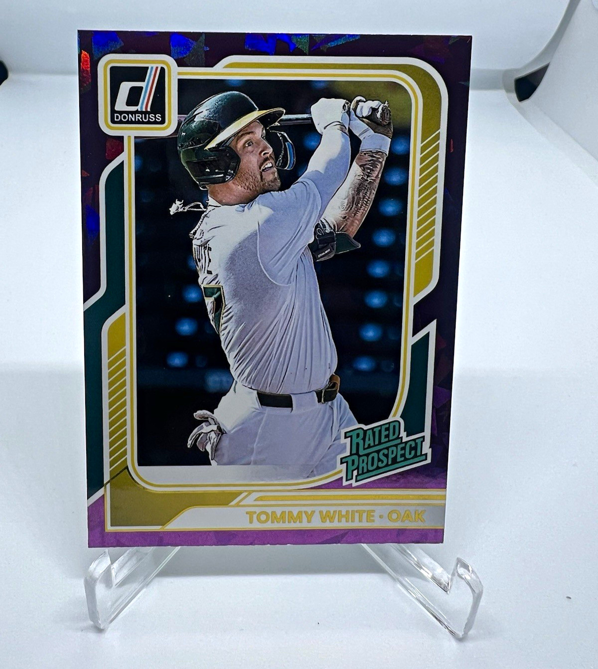 Panini Donruss 2026 Tommy White Rated Prospect #145 Oakland Athletics Ice /99