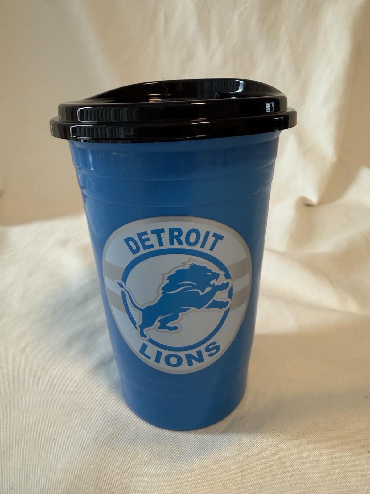 Detroit Lions Hot & Cold Travel Cup/Mug W/Lid Durable Reusable 5.5”