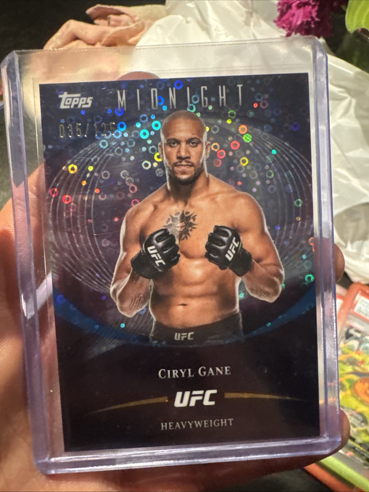 Ciryl Gane Morning /125 2026 Topps Midnight UFC