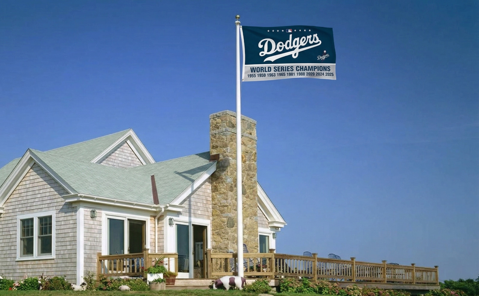 Los Angeles Dodgers Premium 3×5 ft Flag LA MLB Baseball Banner