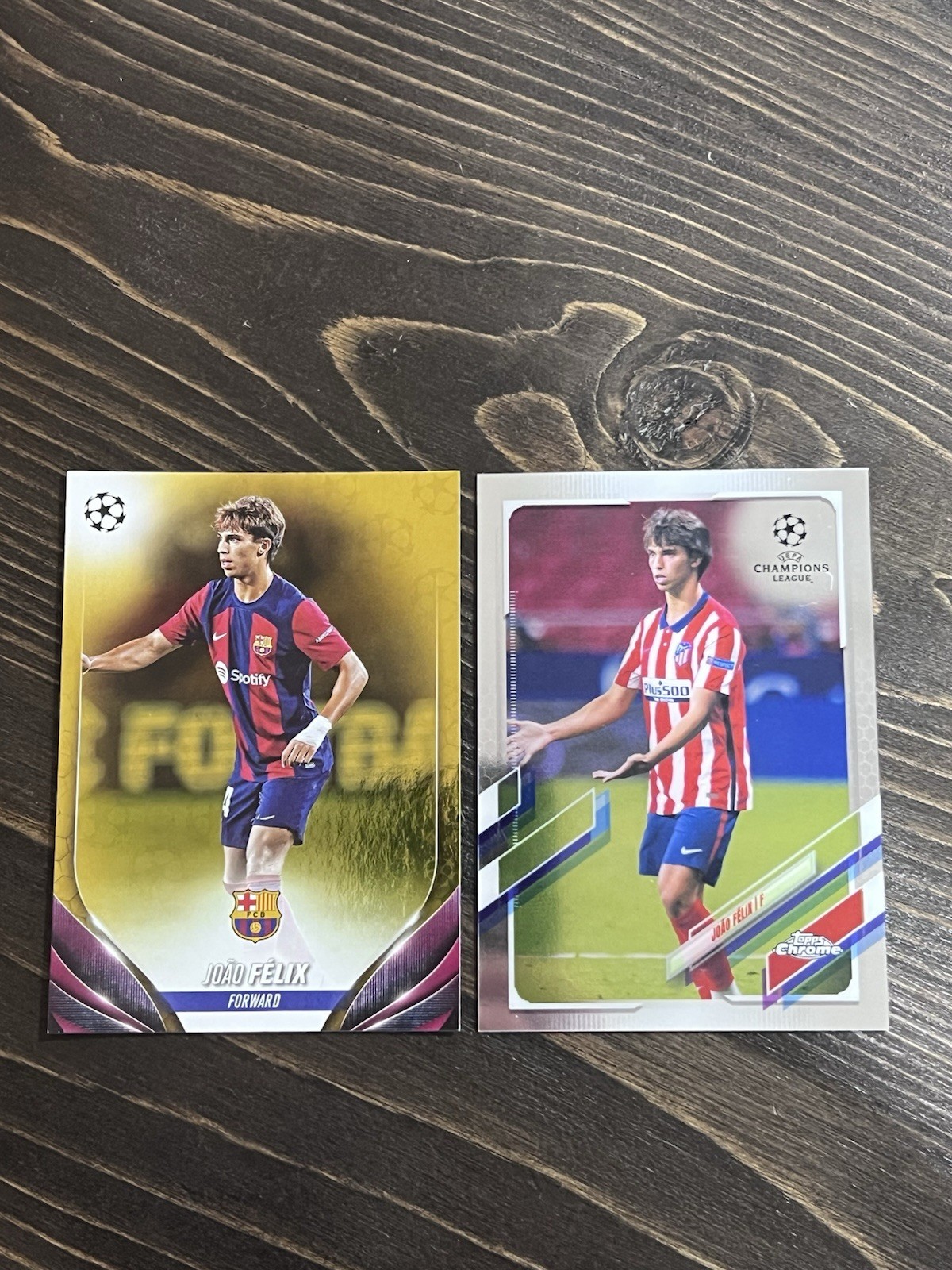Joao Felix 2023-24 Topps UEFA Club Competitions Gold Starball Foil #71 Barcelona