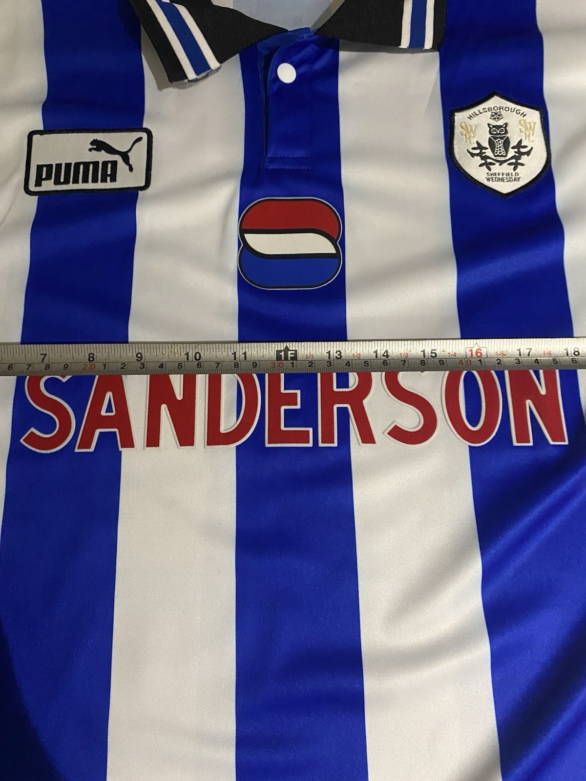 Sheffield Wednesday 97/98 Home Shirt Size Adults Large #11 Di Canio
