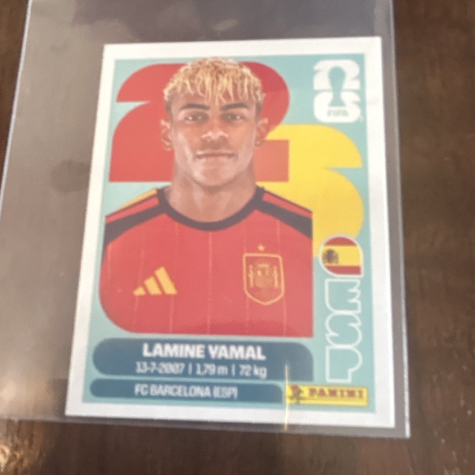 Panini FIFA World Cup Qatar 2022 Lamine Yamal FC Barcelona #ESP 15 Card