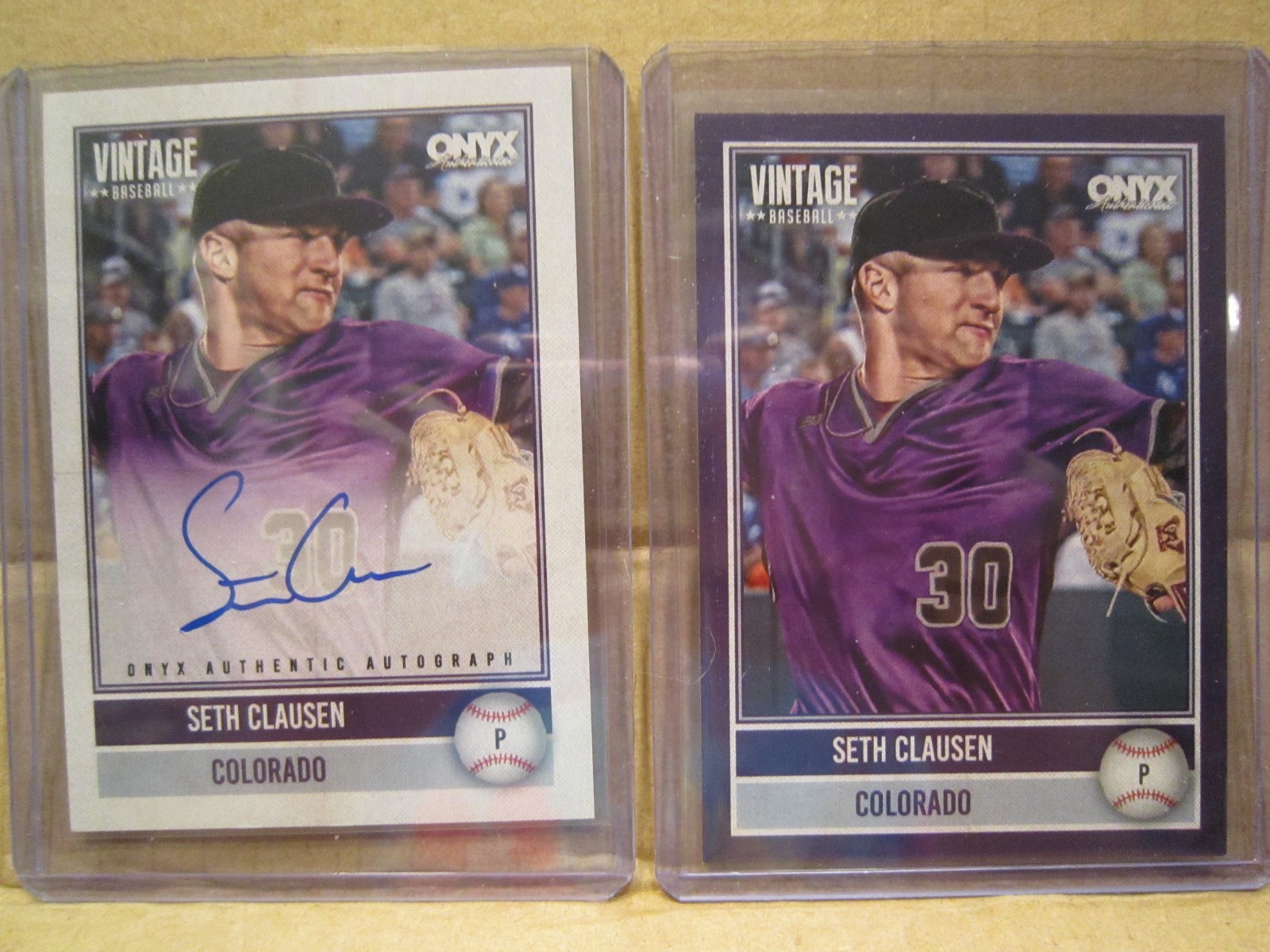 Seth Clausen 2026 Onyx Vintage AUto VA-SECL 390/880 + Purple Border 69/150