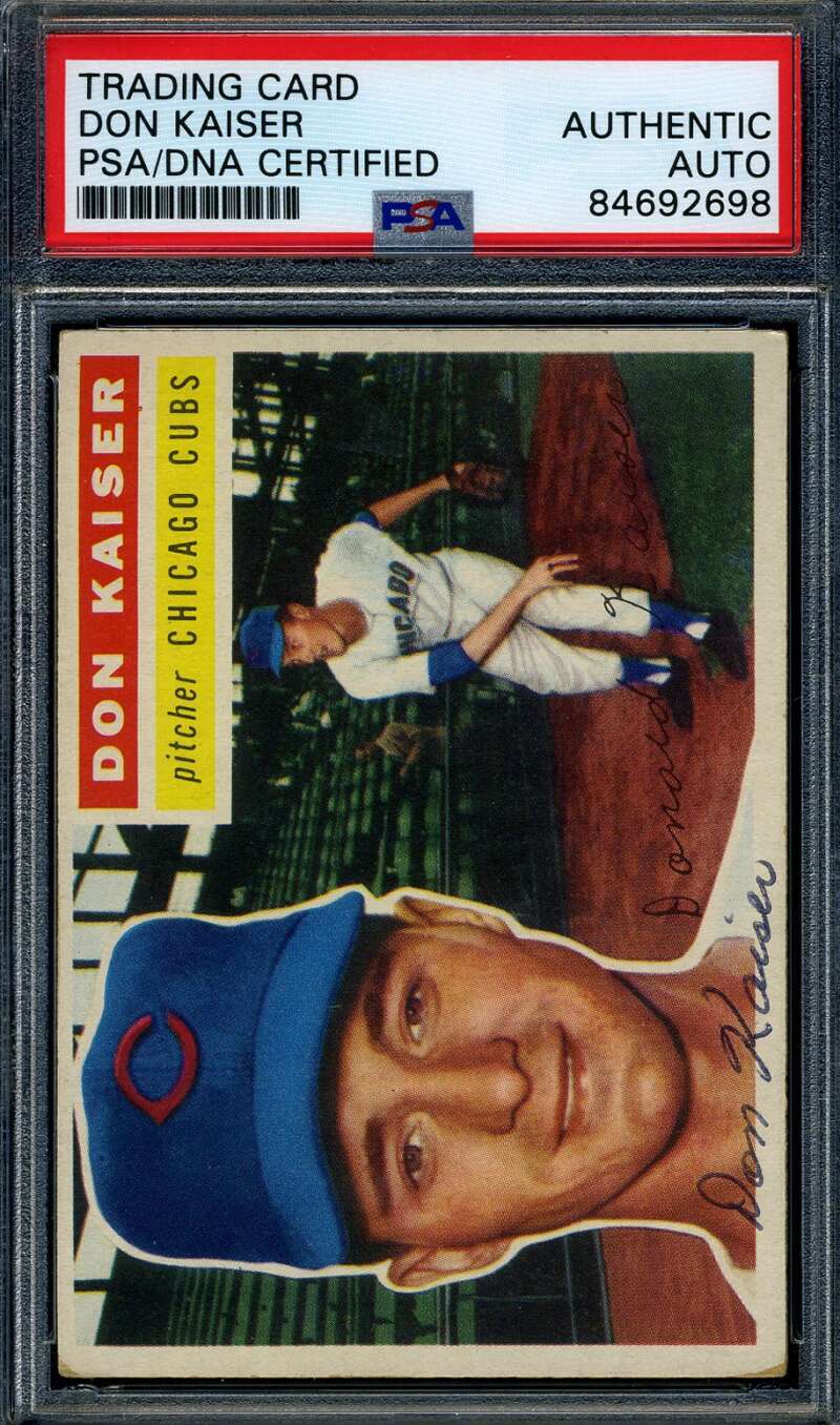 Don Kaiser PSA DNA Signed 1956 Topps Autographed