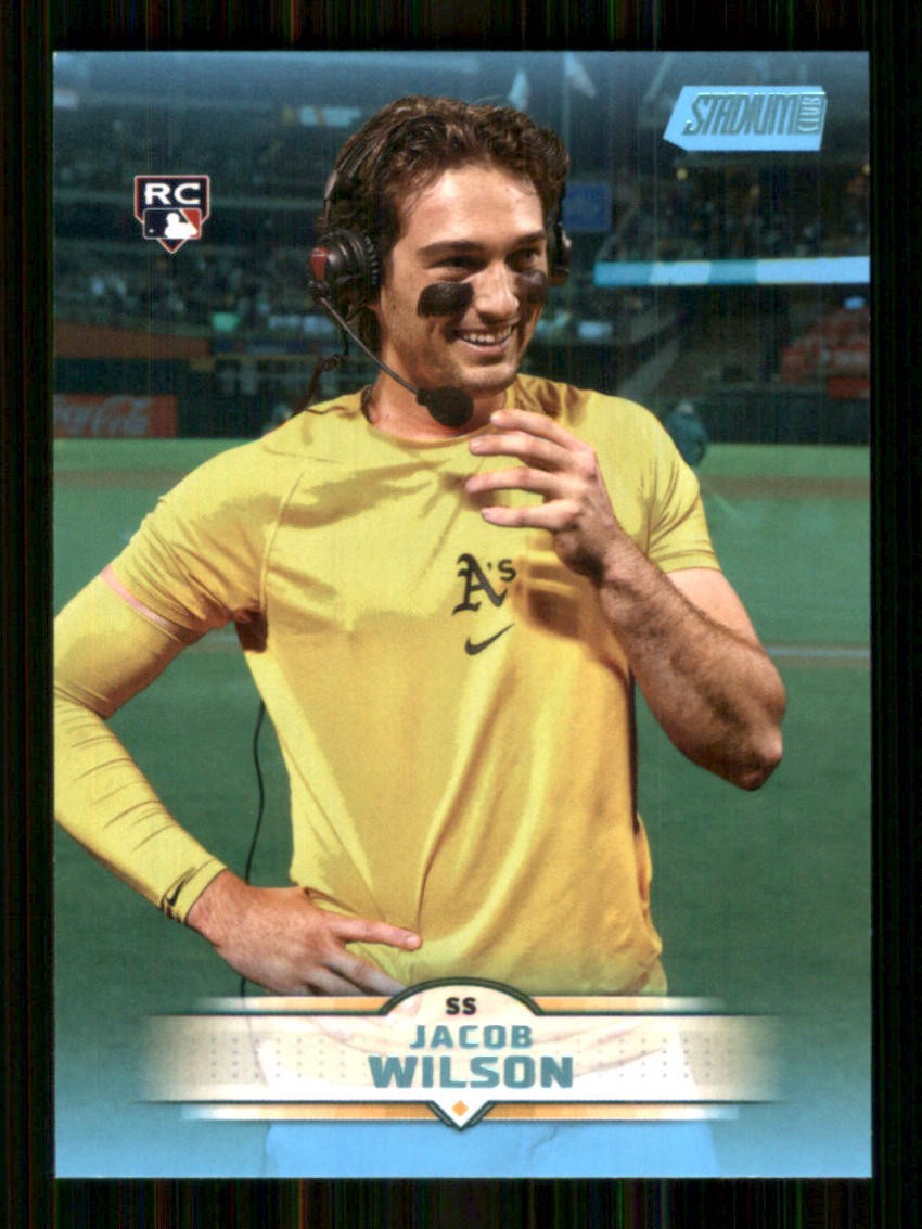 2025 Stadium Club Light Blue Foil #33 Jacob Wilson RC Athletics 7019