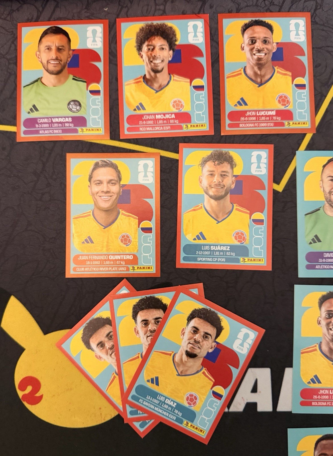 2026 World Cup Colombia ALL Parallels Panini stickers YOU-PICK