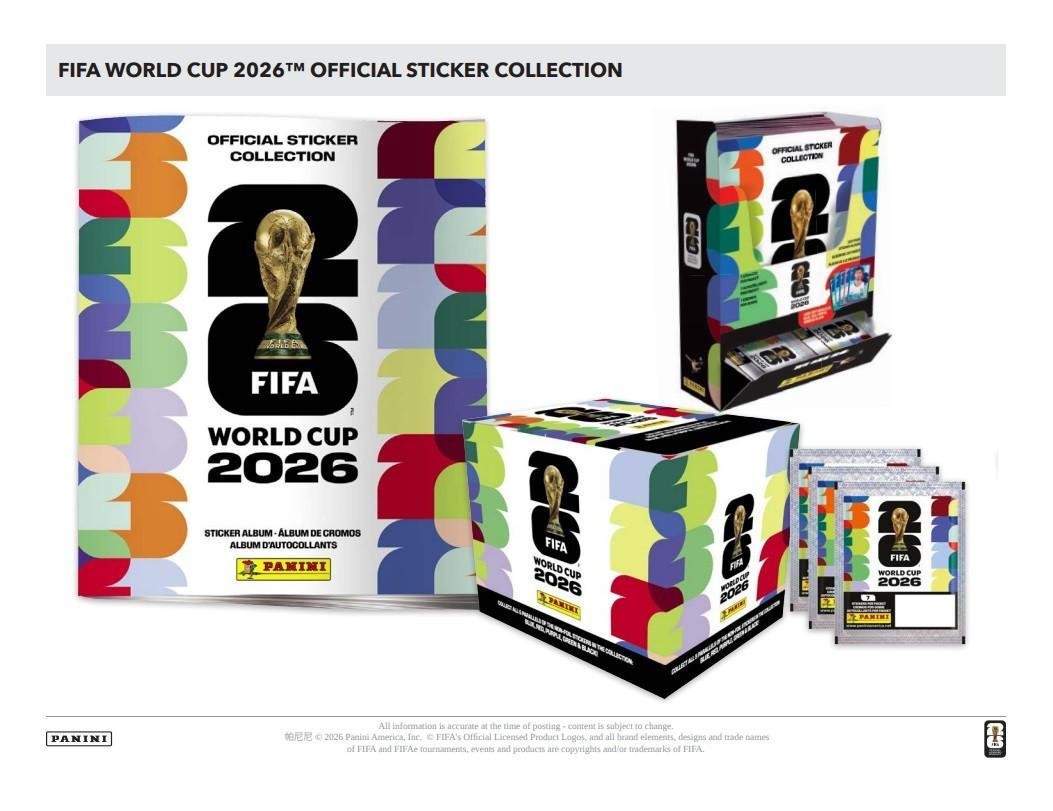 2026 Panini FIFA World Cup Soccer Sticker Hard Cover Album