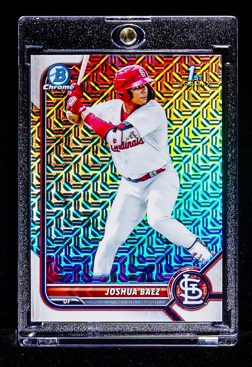 Joshua Baez RARE REFRACTOR ICE 1ST PRIZM INVESTMENT CARD St. Louis Cardinals SSP
