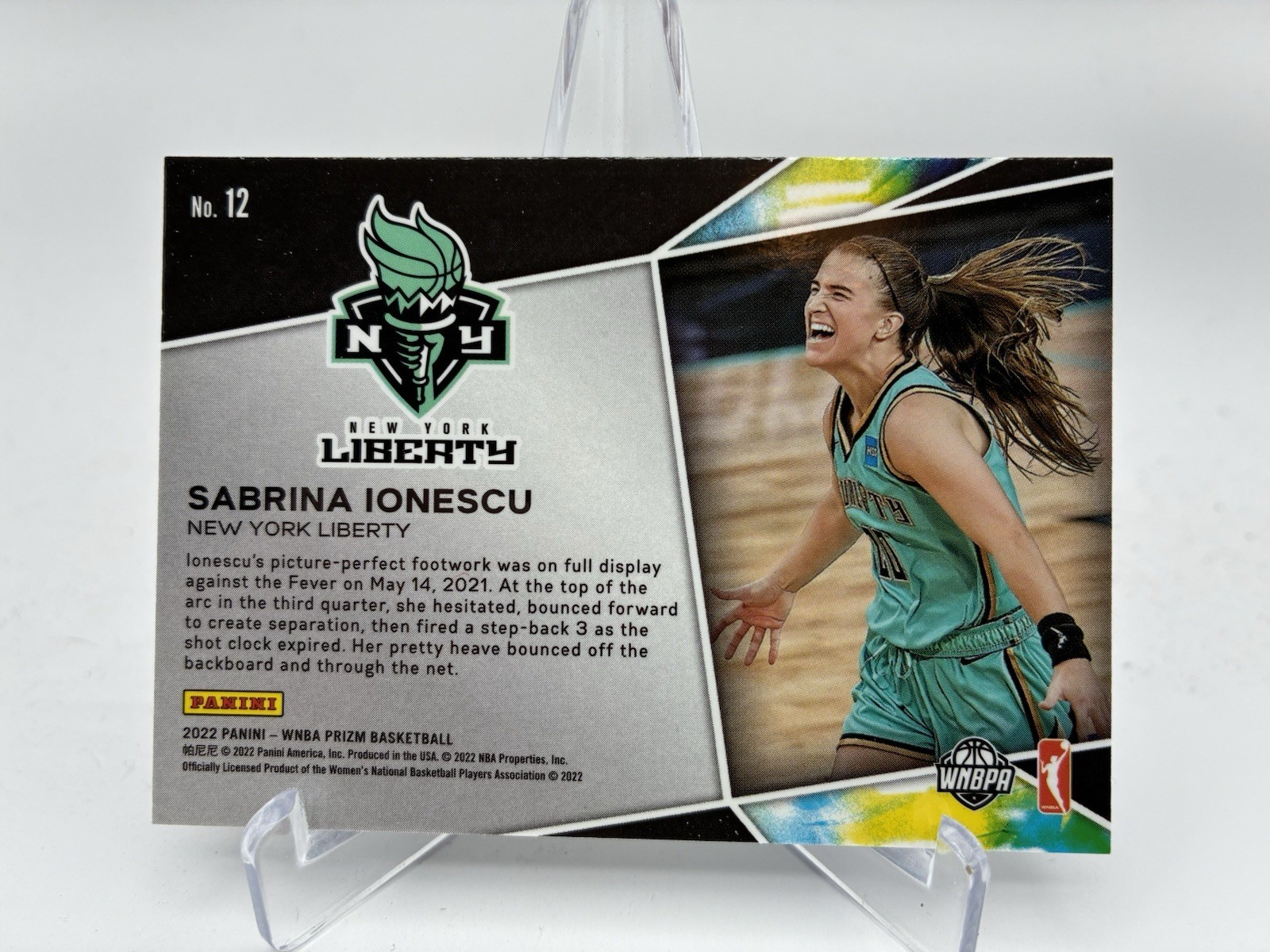 2022 Panini Prizm WNBA – Get Hyped Sabrina Ionescu #12