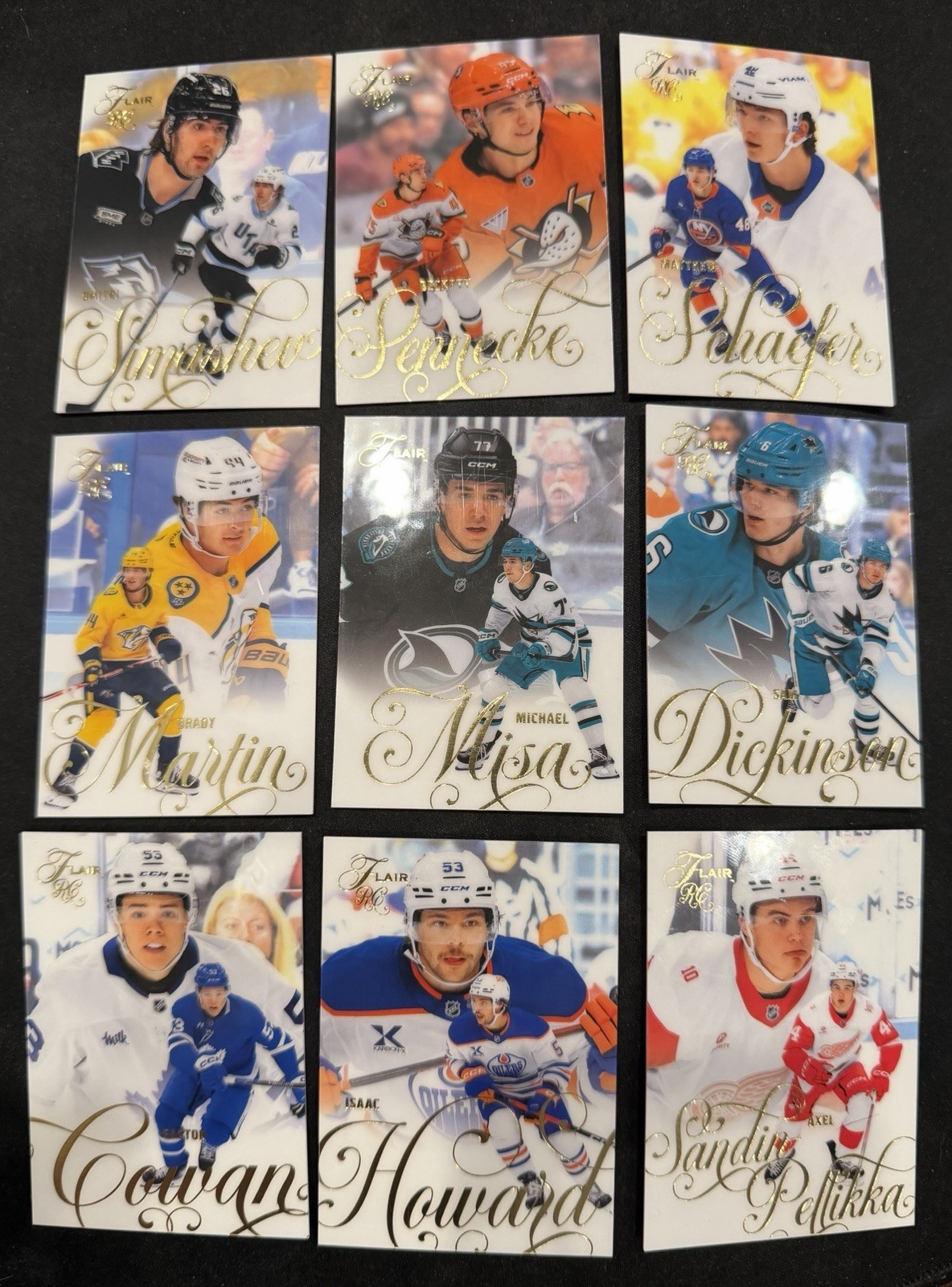 2025-26 Upper Deck Flair Hockey – Set Builder #1-200 w/ Rookies – You Pick!