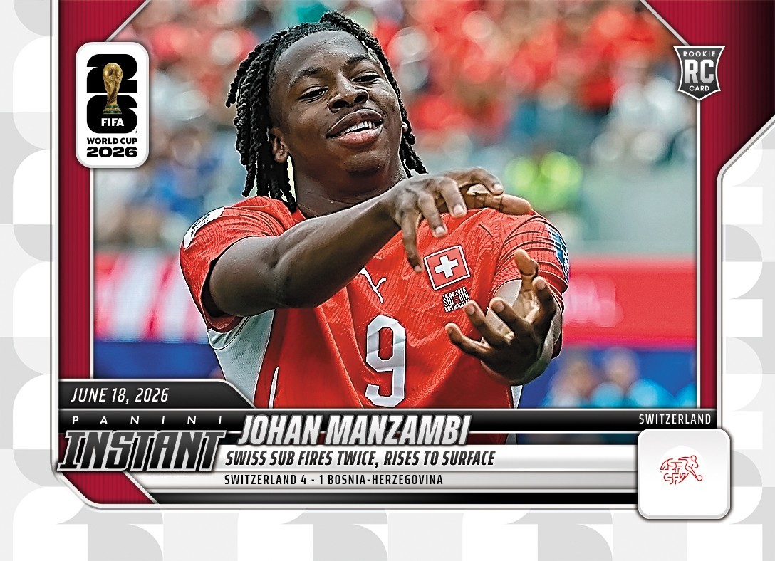 2026 Panini Instant FIFA World Cup #62 Johan Manzambi Switzerland RC PRESALE