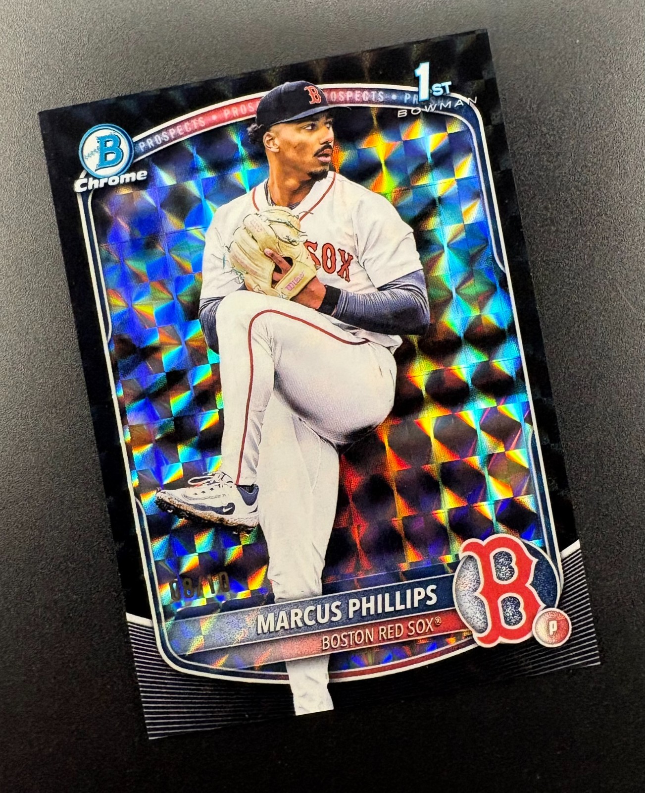 2025 Bowman Chrome 1st Marcus Phillips /10 Black Geometric Refractor #BDC-54