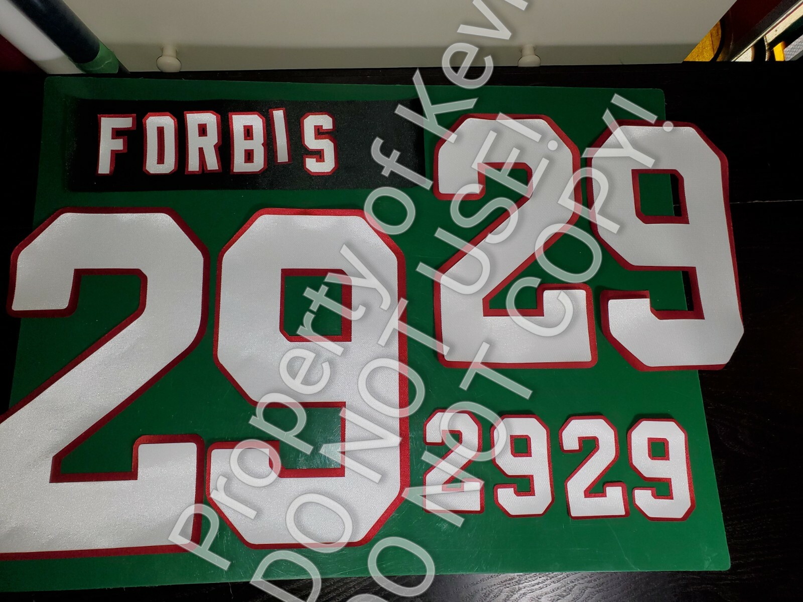 Oakland (Any Team/League) Name Number UNSEWN Kit for FOOTBALL Jersey READ DESC