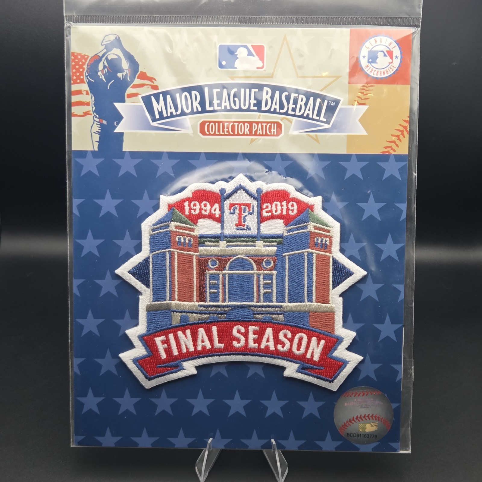 Texas Rangers Final Season at Globe Life Park Patch Collector MLB 1994 – 2019