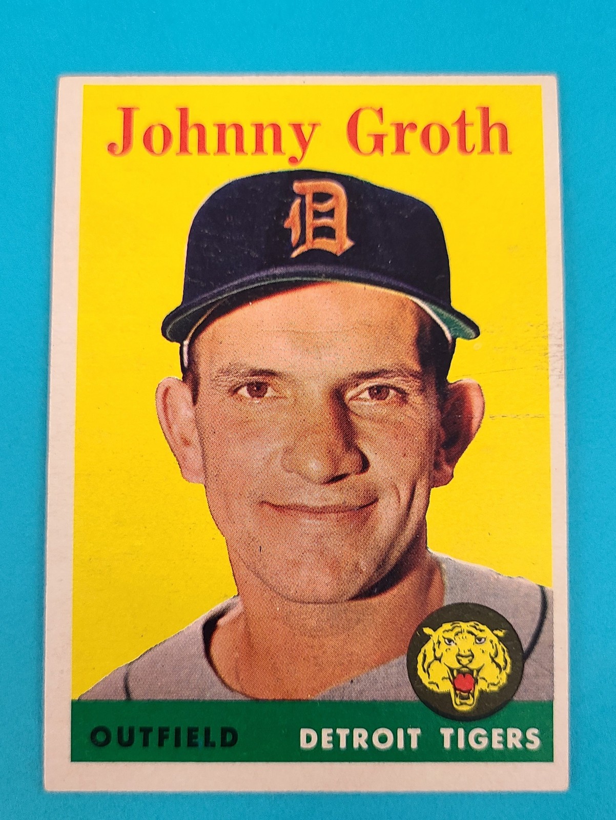 1958 Topps #262 Johnny Groth Detroit Tigers BASEBALL Card 8C