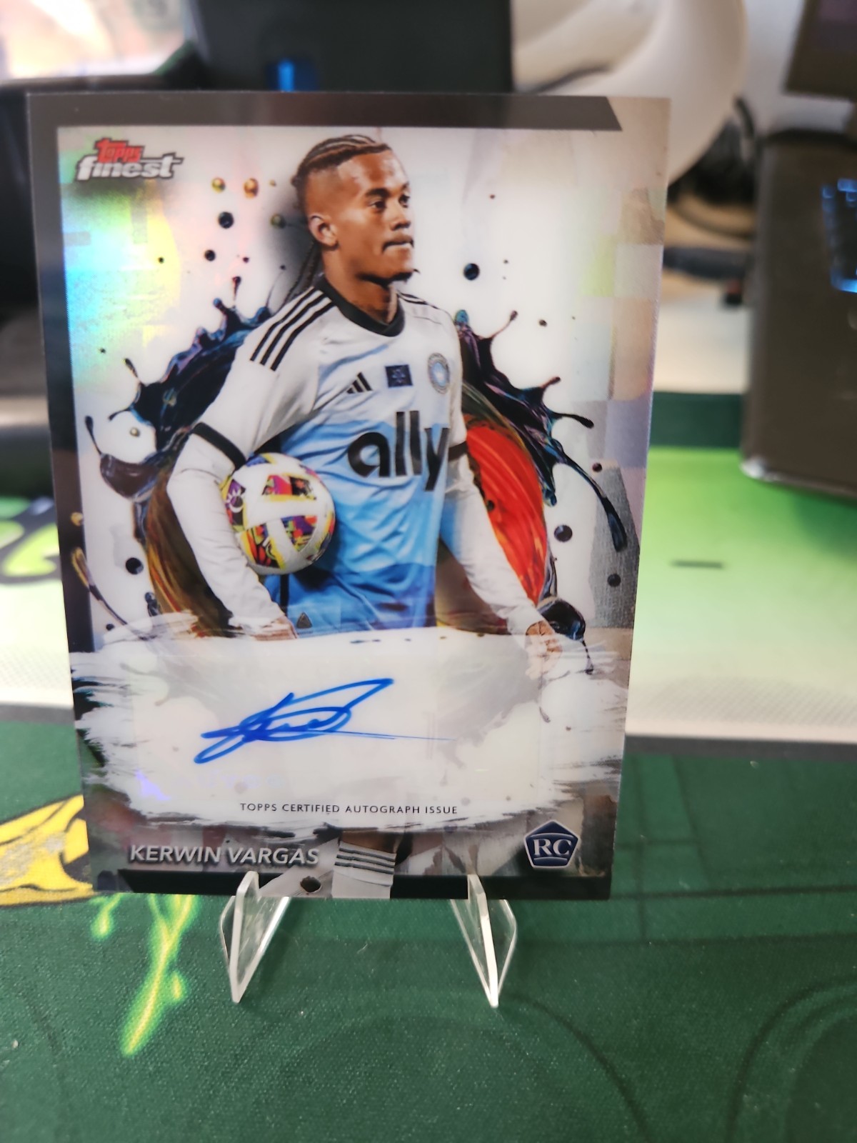 2024 Topps Finest MLS Kerwin Vargas Black Refractor Auto Rookie