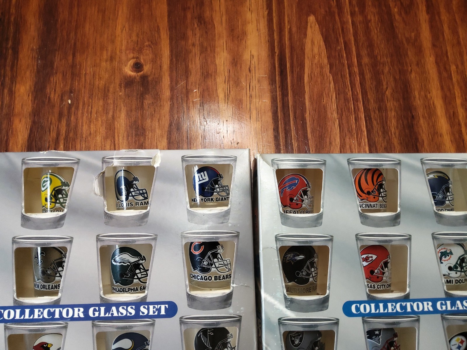 Hunter NFL Shot Glasses, Collector Set Team NFL AFC/NFC Football, 32 Teams