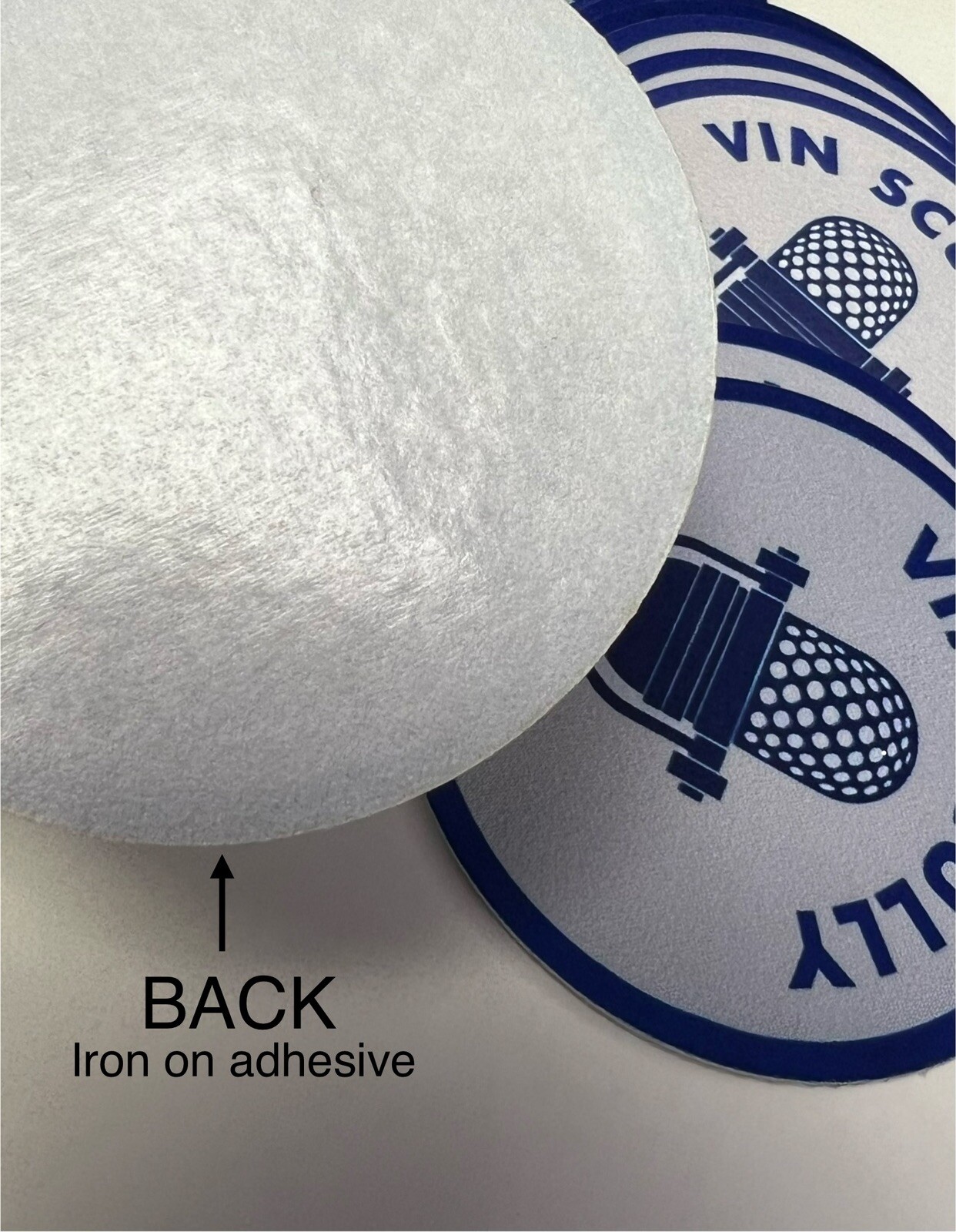 Vin Scully HOF Broadcaster LA Dodgers 3in Iron On Patch NEW FLAT THIN DESIGN