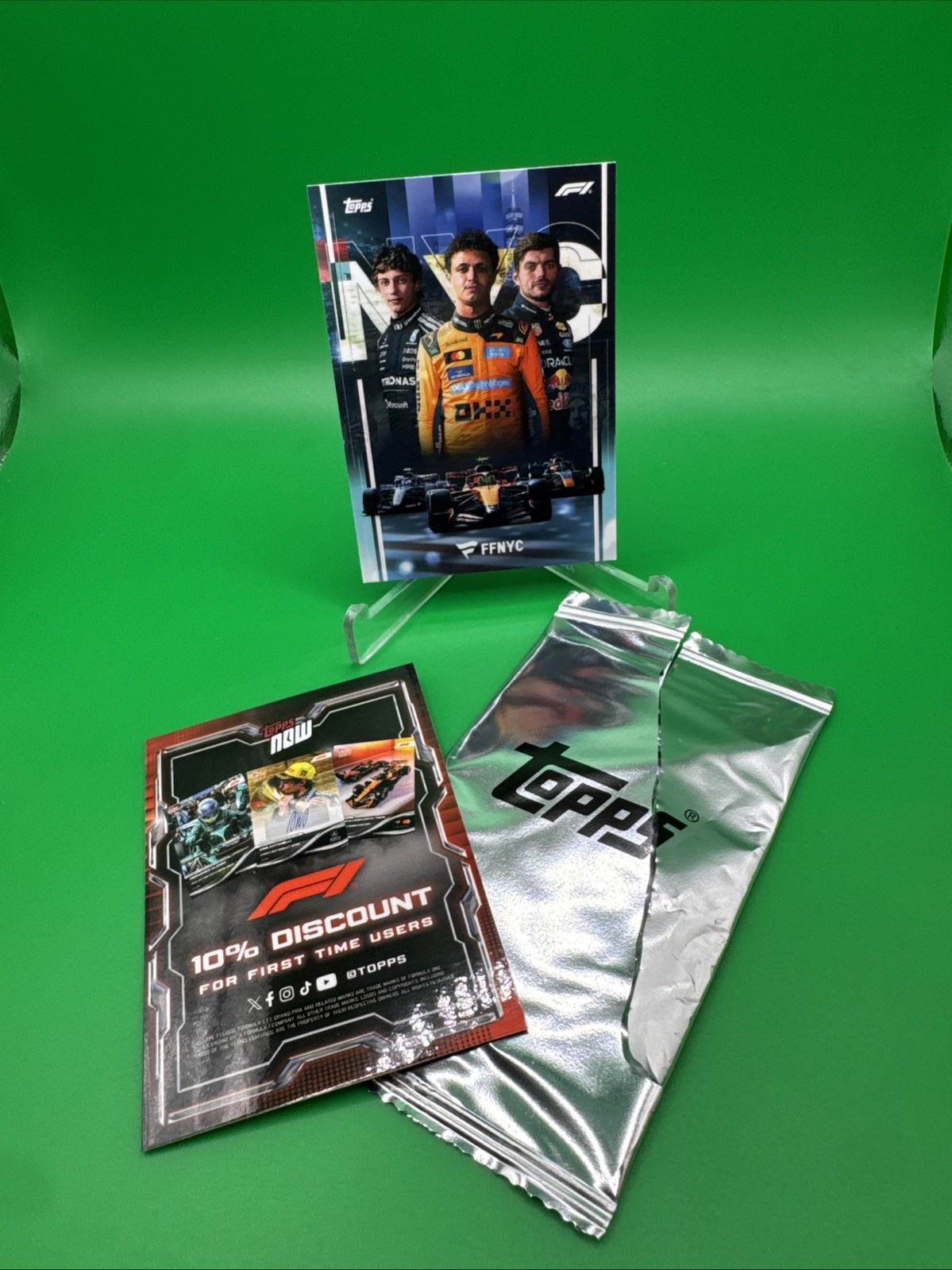 Topps F1 2026 FFNYC NG Insert Trading Card Lando Norris Max Verstappen Fanatics