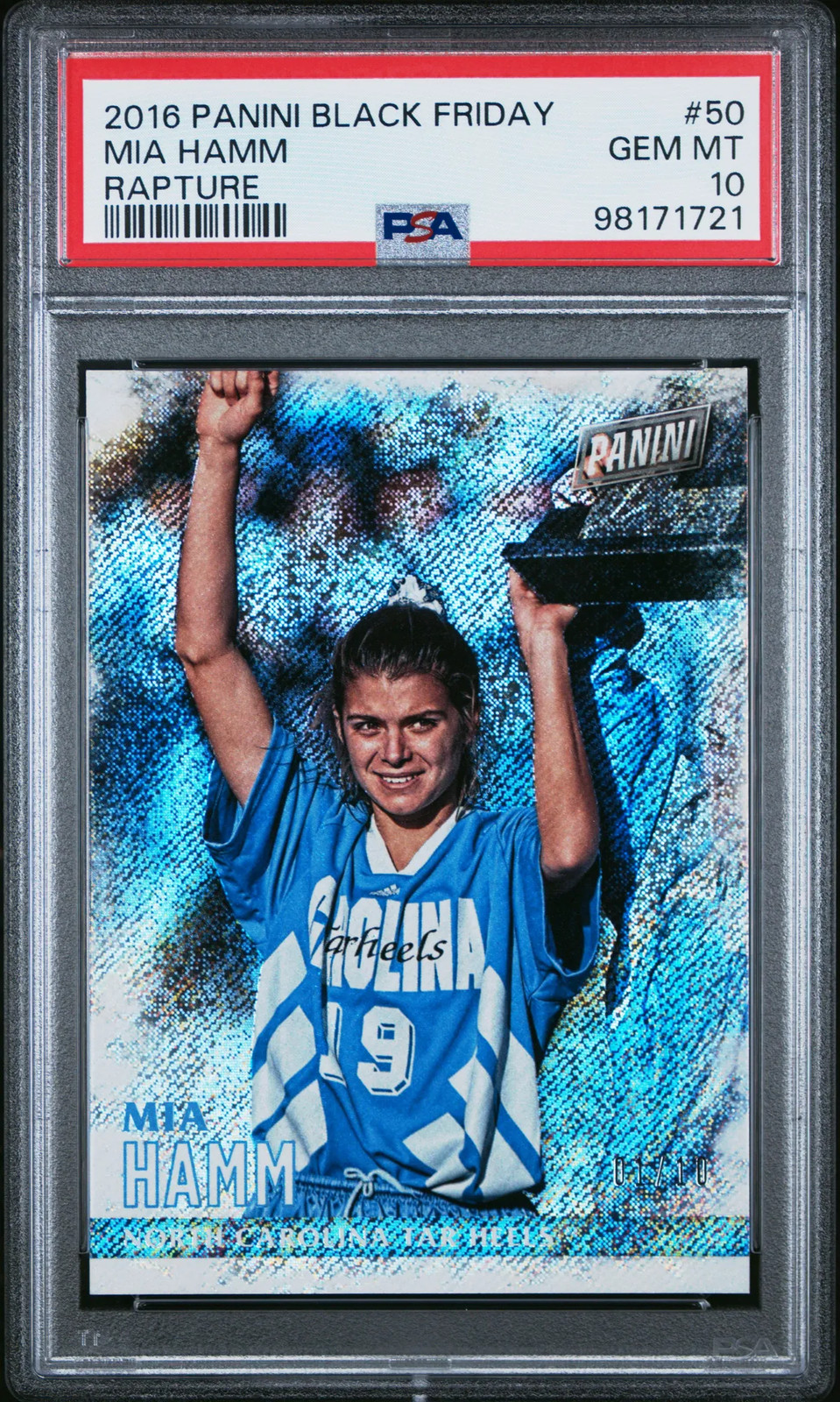 2016 Panini Black Friday Mia Hamm Rapture 1/10 – PSA 10 (Pop 1)