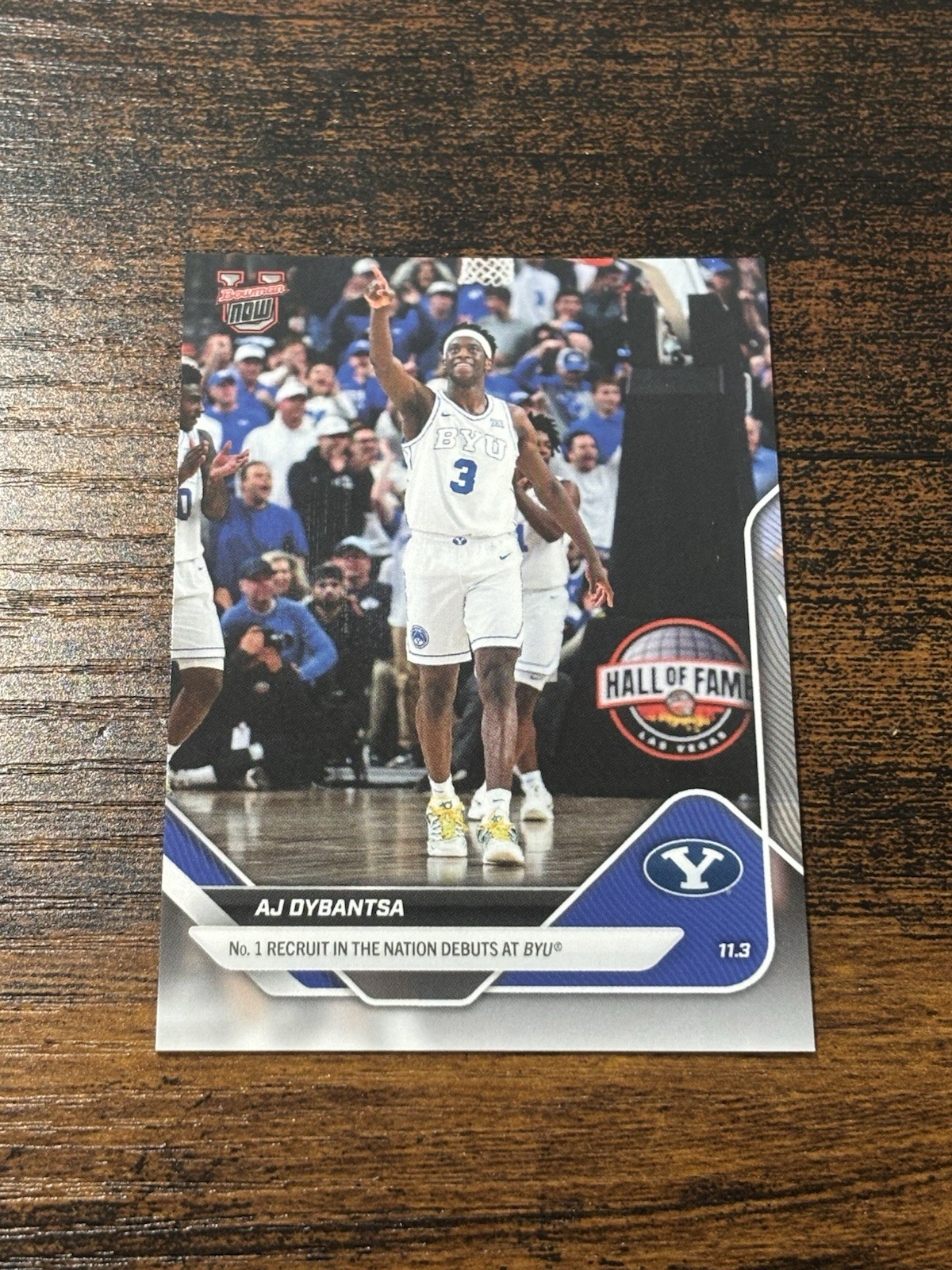 AJ Dybantsa 2025 Bowman U Now Basketball No. 1 Recruit in Nation BYU Debut RC I