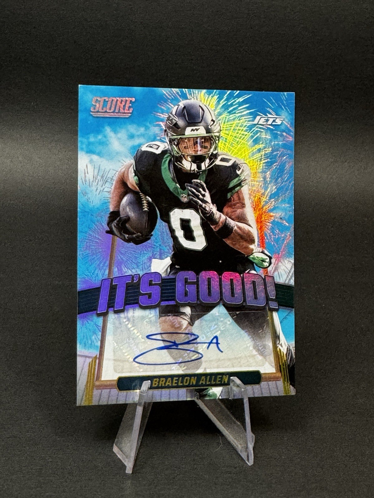 2025 Score Braelon Allen It’s Good! Autographs Auto IGG-BAN Jets
