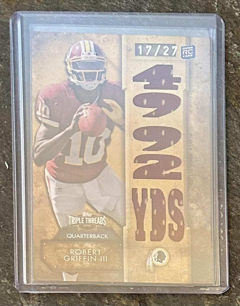 2012 Topps Triple Threads #TTR-6 Robert Griffin III Relic Sepia #/27