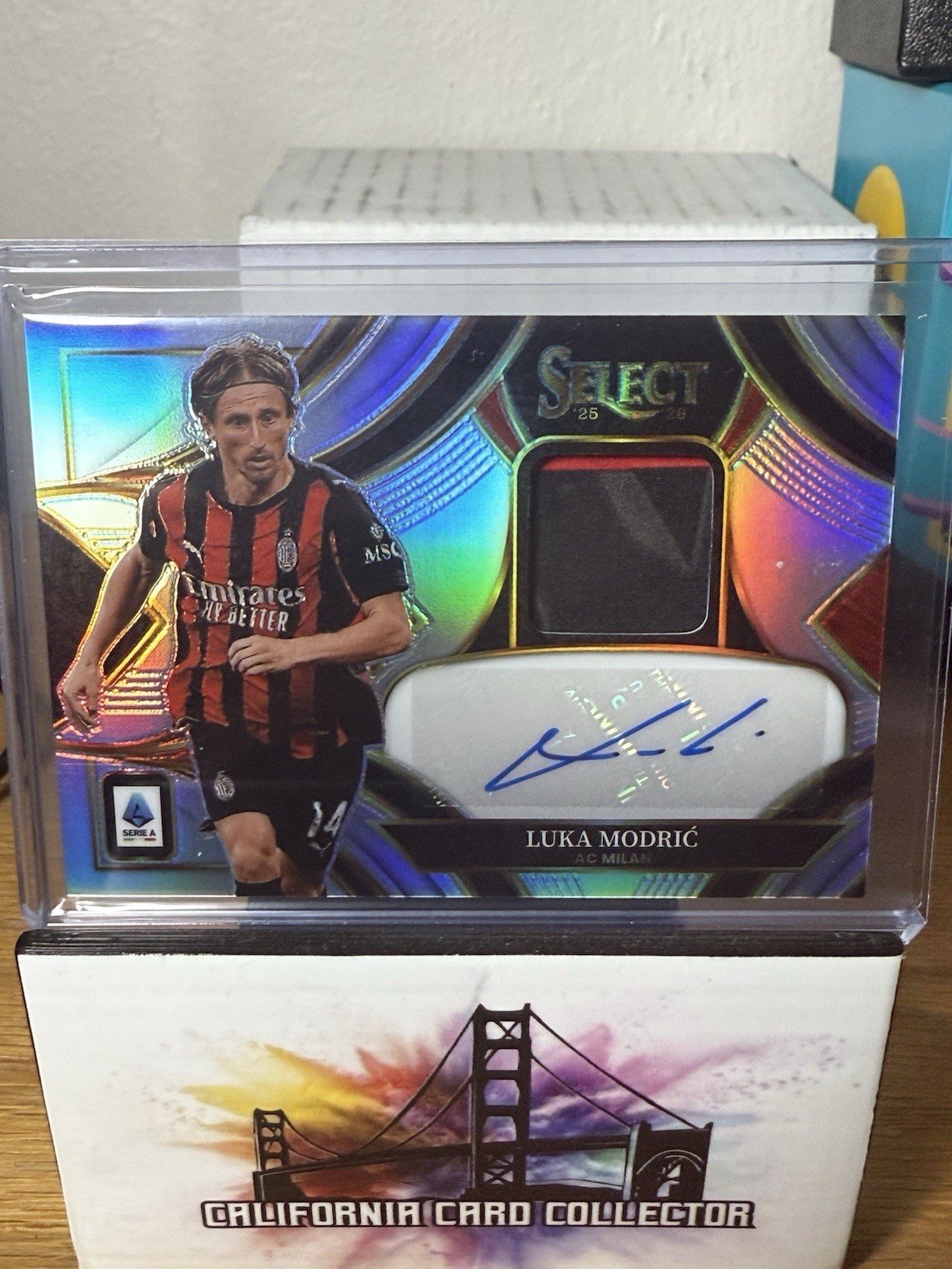 2025-26 Panini Select Serie A Luka Modric Patch Auto AC Milan