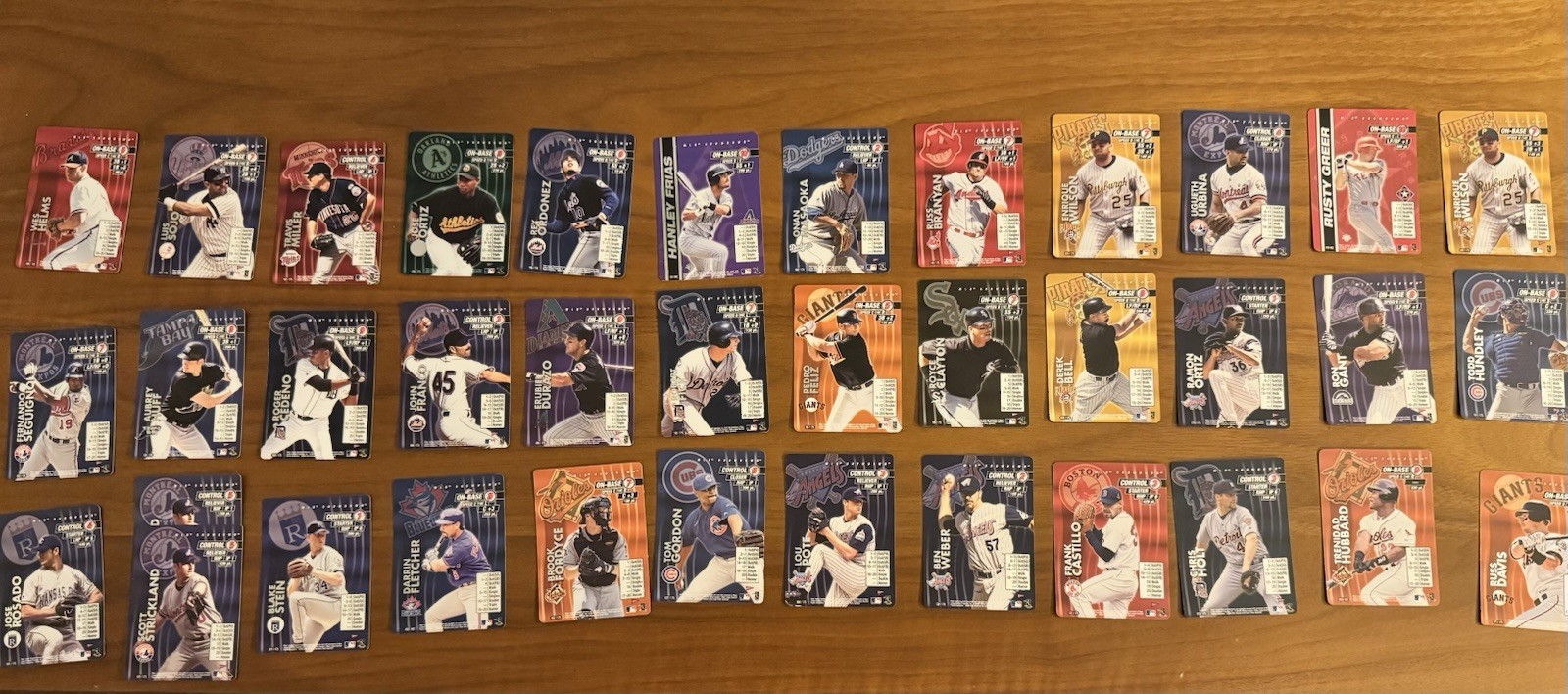 37 MLB Showdown 2000 Pennant Run 34-Card Lot Wizards of the Coast Helms+